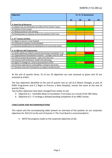 January 2012 - Sandwell & West Birmingham Hospitals