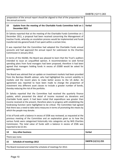 January 2012 - Sandwell & West Birmingham Hospitals