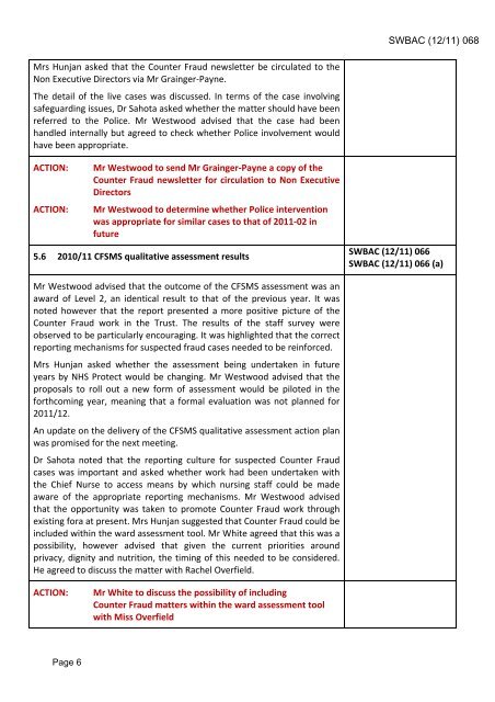 January 2012 - Sandwell & West Birmingham Hospitals