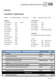 Trust Board papers â May 2012 - Sandwell & West Birmingham ...