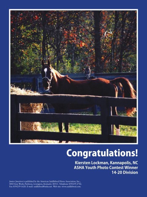 Spring/Summer 2012 - American Saddlebred Horse Association