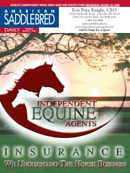 Thursday - American Saddlebred Horse Association