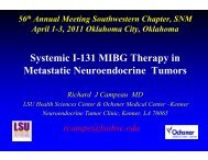 Systemic I-131 MIBG Therapy in Metastatic Neuroendocrine Tumors