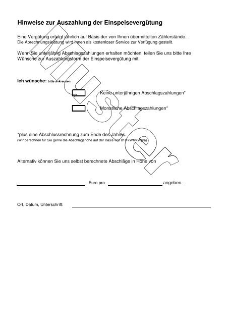 EEG-Einspeisevertrag (Muster) - Anlage 1