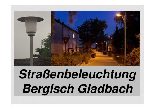 StraÃenbeleuchtung Bergisch Gladbach