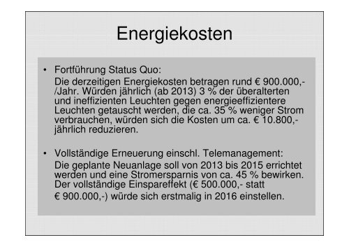 StraÃenbeleuchtung Bergisch Gladbach