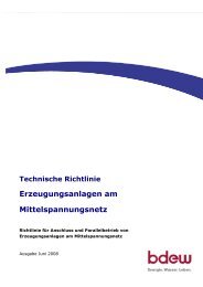 Erzeugungsanlagen am Mittelspannungsnetz - EWE NETZ GmbH