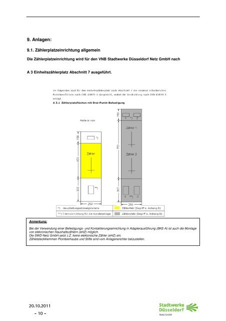 ErgÃ¤nzende Bestimmungen der SWD Netz GmbH zur TAB 2007
