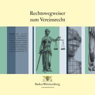 Rechtswegweiser zum Vereinsrecht - Baden-WÃ¼rttemberg