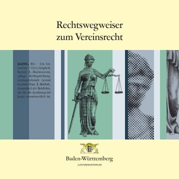 Rechtswegweiser zum Vereinsrecht - Baden-WÃ¼rttemberg