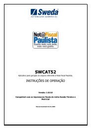 InstruÃ§Ãµes de OperaÃ§Ã£o SWCAT52 - Sweda