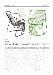 schwedisches Design kennt keine grenzen - Sweden.se