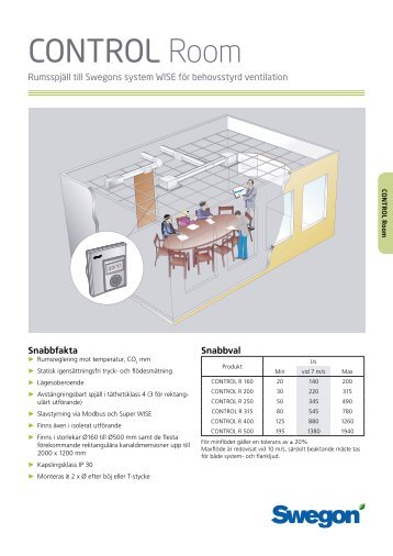 CONTROL Room - Swegon