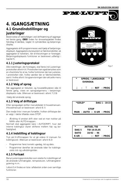 Aggregat GOLD, version 4 - Swegon