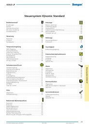 Steuersystem IQnomic Standard - Swegon