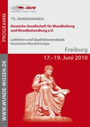 50 Wissenschaftliches Programm • Samstag, 19.06.2010 - DGfW