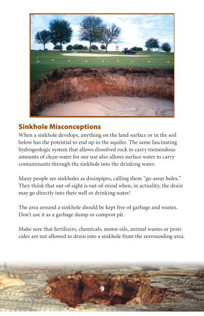 Sinkhole Brochure - Southwest Florida Water Management District