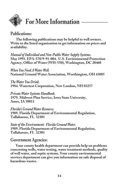 Well Construction Consumer Guide - Southwest Florida Water ...