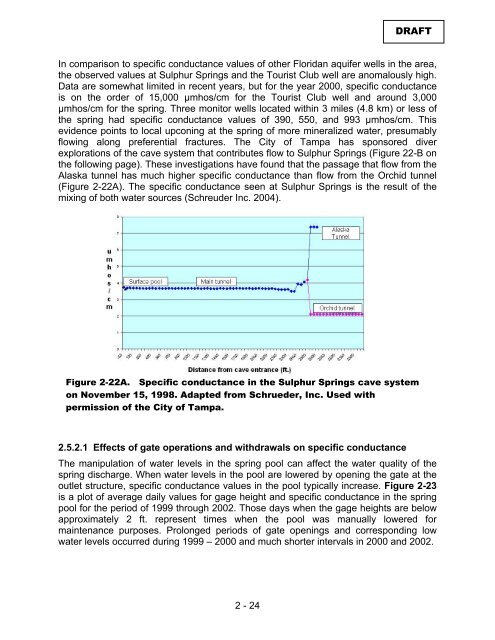 The Determination of Minimum Flows for Sulphur Springs, Tampa