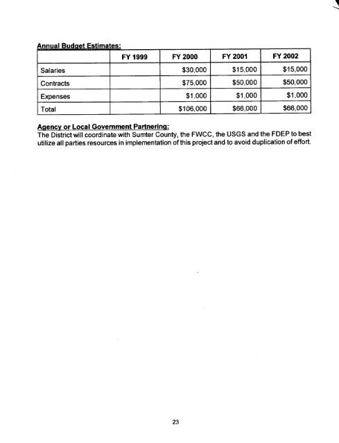 Lake Panasoffkee SWIM Plan - Southwest Florida Water ...