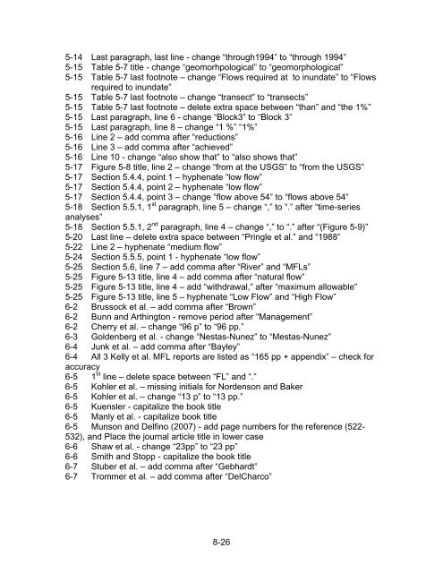 Chapter 1 Minimum Flows and Levels - Southwest Florida Water ...