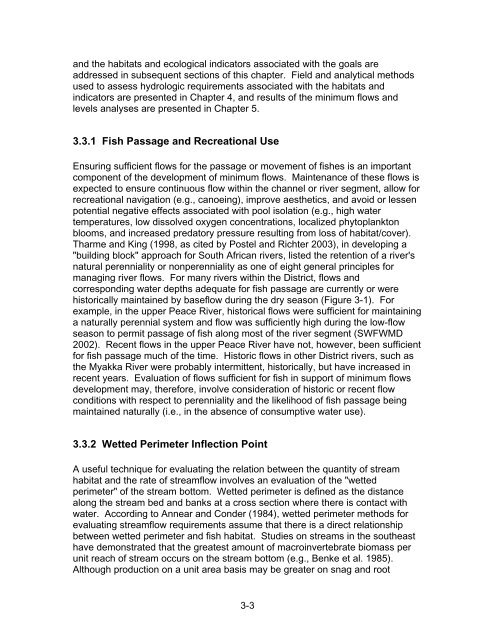 Chapter 1 Minimum Flows and Levels - Southwest Florida Water ...