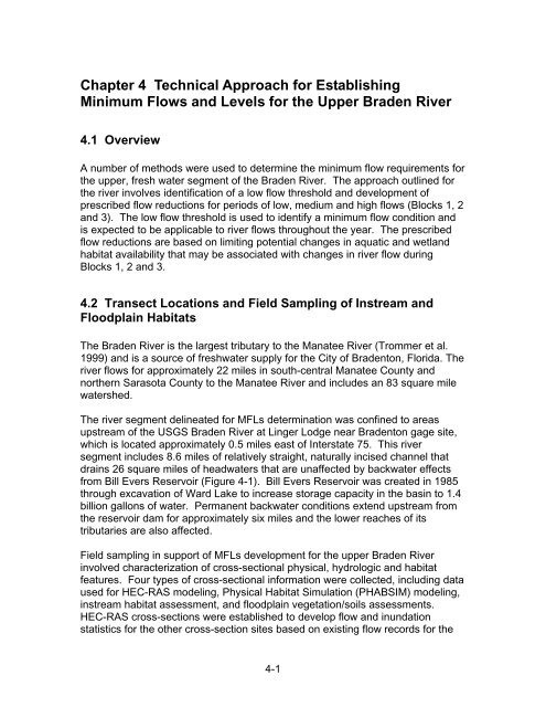 Chapter 1 Minimum Flows and Levels - Southwest Florida Water ...