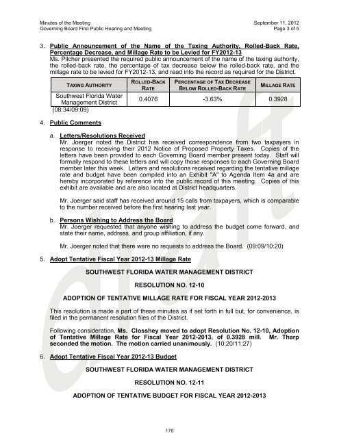 notebook - Southwest Florida Water Management District