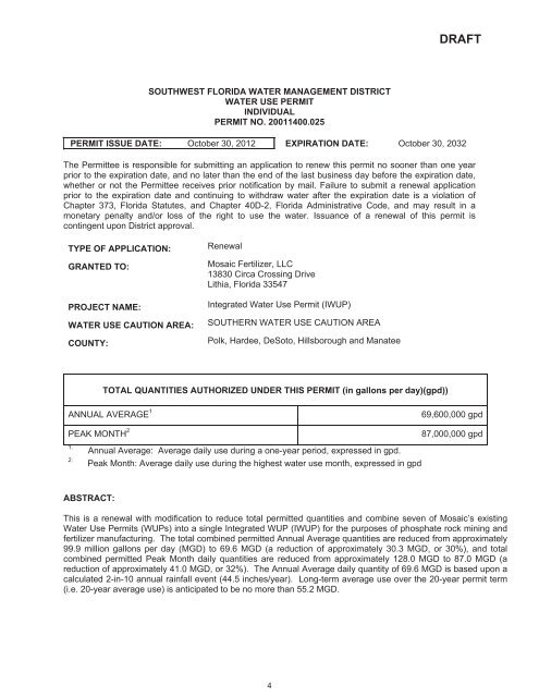 notebook - Southwest Florida Water Management District