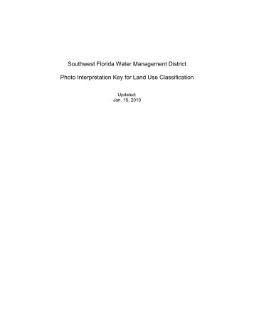 Photo Interpretation Key - Southwest Florida Water Management ...
