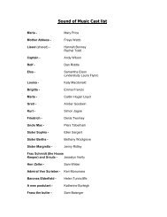 Sound of Music Cast list