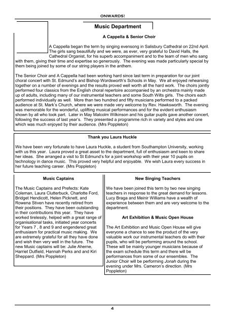 2004 May Onwards - South Wilts Grammar School for Girls