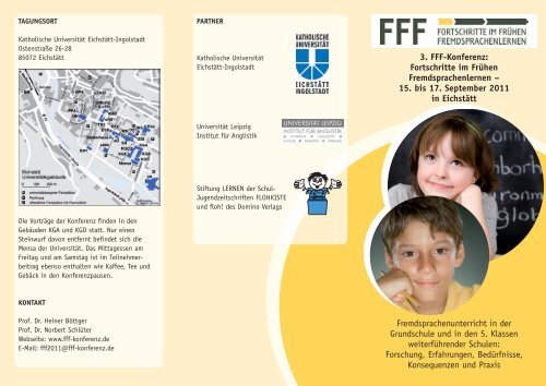 3. FFF-Konferenz: Fortschritte im Frühen Fremdsprachenlernen – 15 ...