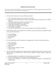 REFEREE QUESTIONNAIRE