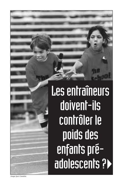 Parlons franchement des enfants et du sport - Swimming Canada