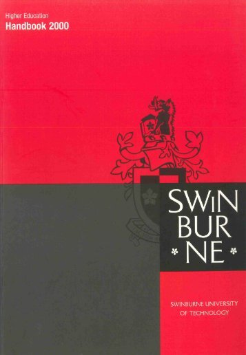 2000 Swinburne Higher Education Handbook