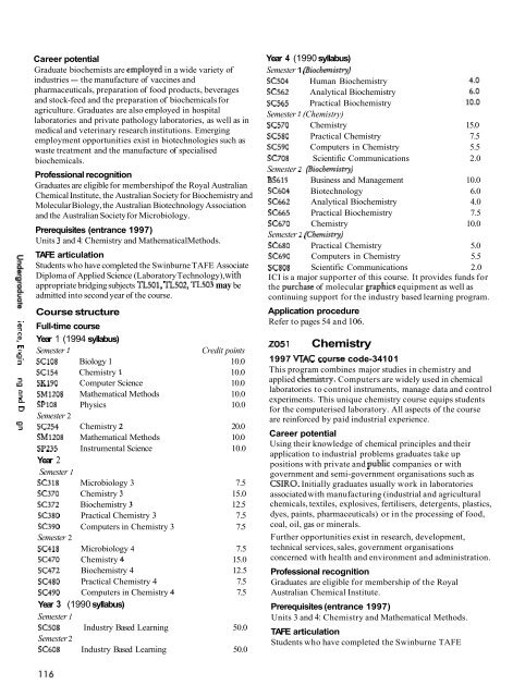 1997 Swinburne Higher Education Handbook