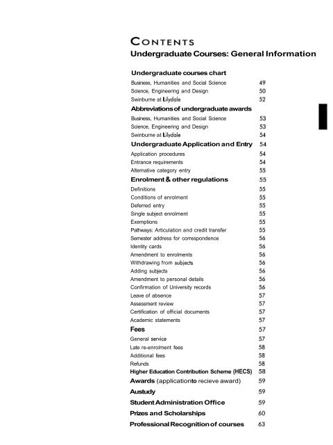 1997 Swinburne Higher Education Handbook