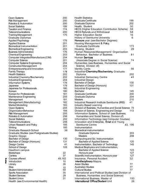 1997 Swinburne Higher Education Handbook