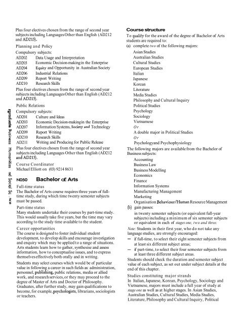 1997 Swinburne Higher Education Handbook