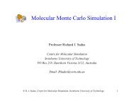 Monte Carlo Simulation I - Swinburne University of Technology