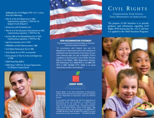 Civil Rights Brochure - English