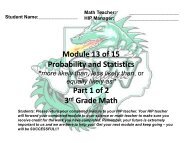 Module 13 of 15 Probability and Statistics Part 1 of 2 3rd Grade Math