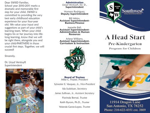 A Head Start A Head Start - Southwest ISD