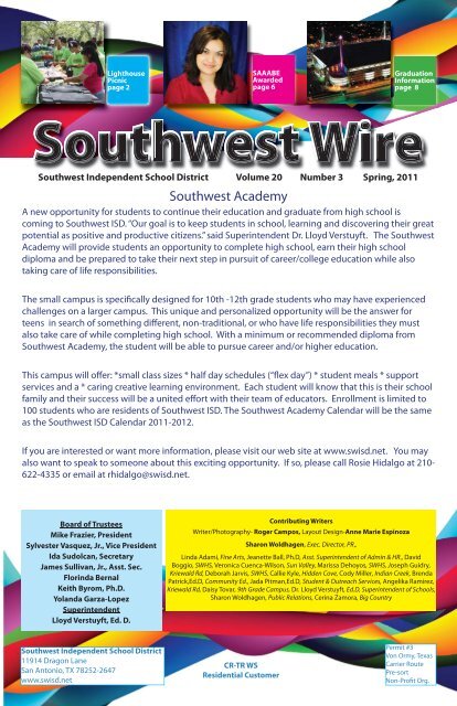 SW Spring Wire 2011.pdf - Southwest ISD