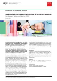 Naturwissenschaftlich-technische Bildung in Schule und ... - SWiSE