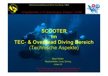 Scooter - bei Swiss-Cave-Diving