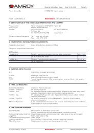 E.C. Material Safety Data Sheet - Suter Swiss-Composite Group