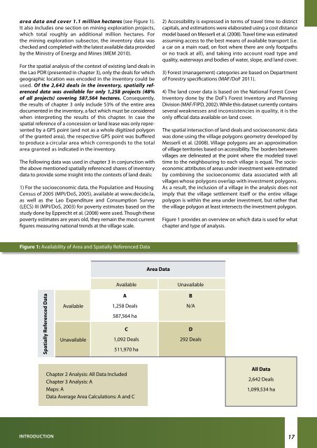 Concessions and Leases in the Lao PDR