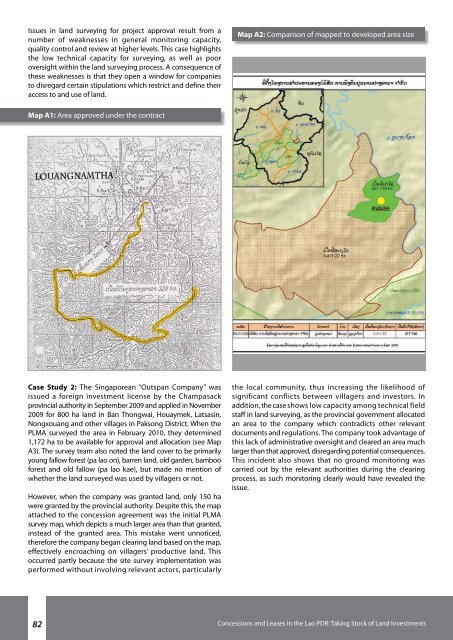 Concessions and Leases in the Lao PDR